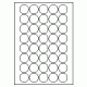 556 - Label Size 32mm dia - 40 labels per sheet